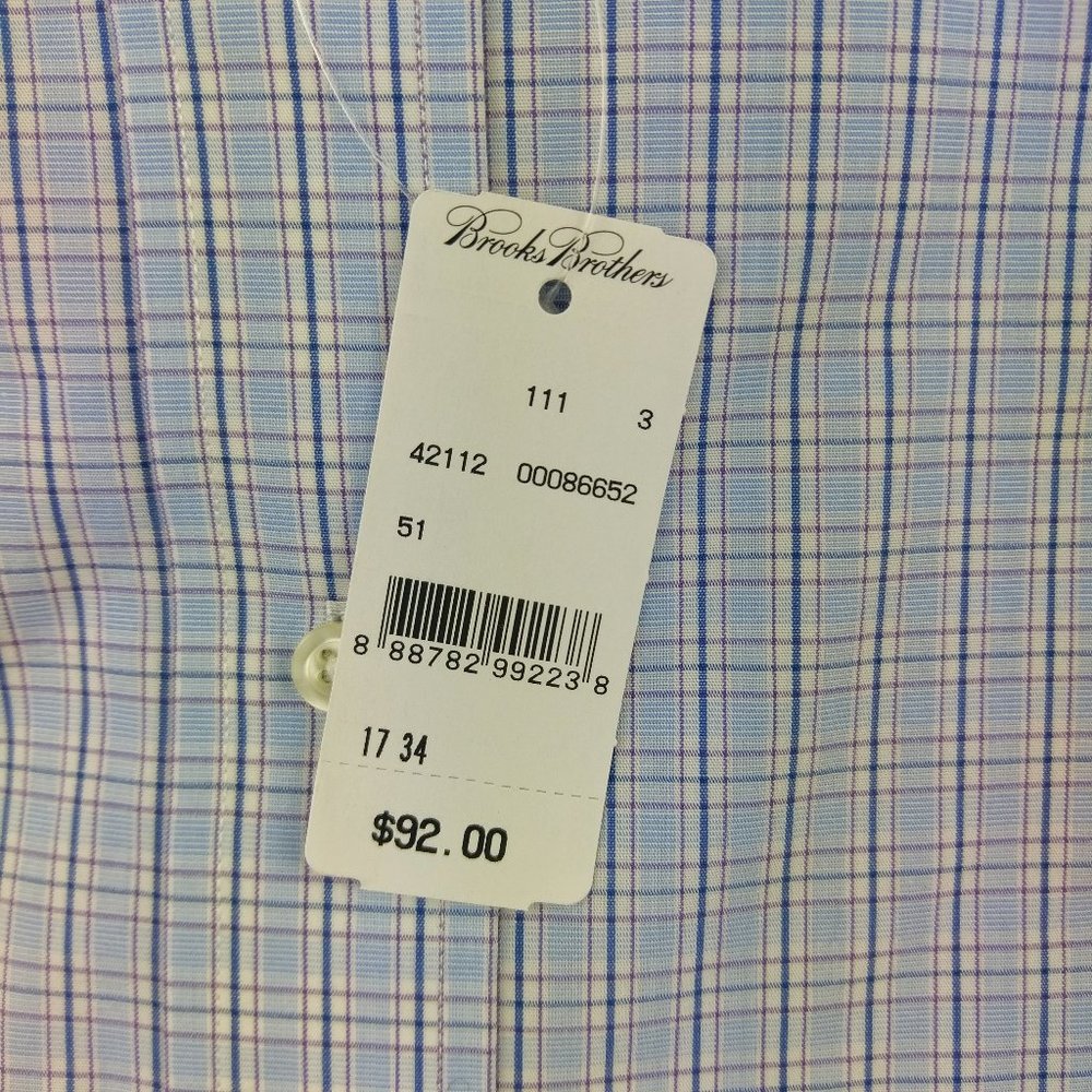 NWT Mens Brooks Brothers Regent Non-iron Shirt